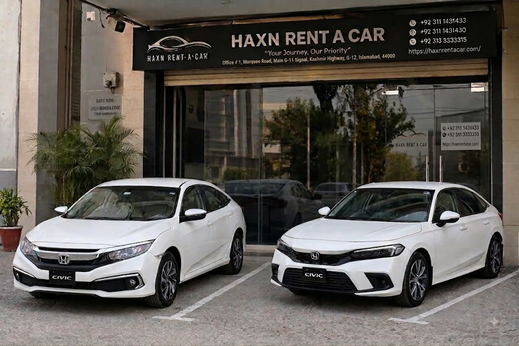 Honda Civic for Rent in Islamabad & Rawalpindi (2018–2021) From Rs. 5,000/Day | Haxn Rent a Car