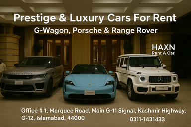 Prestige Luxury Car Rental in Islamabad | HAXN Rent A Car